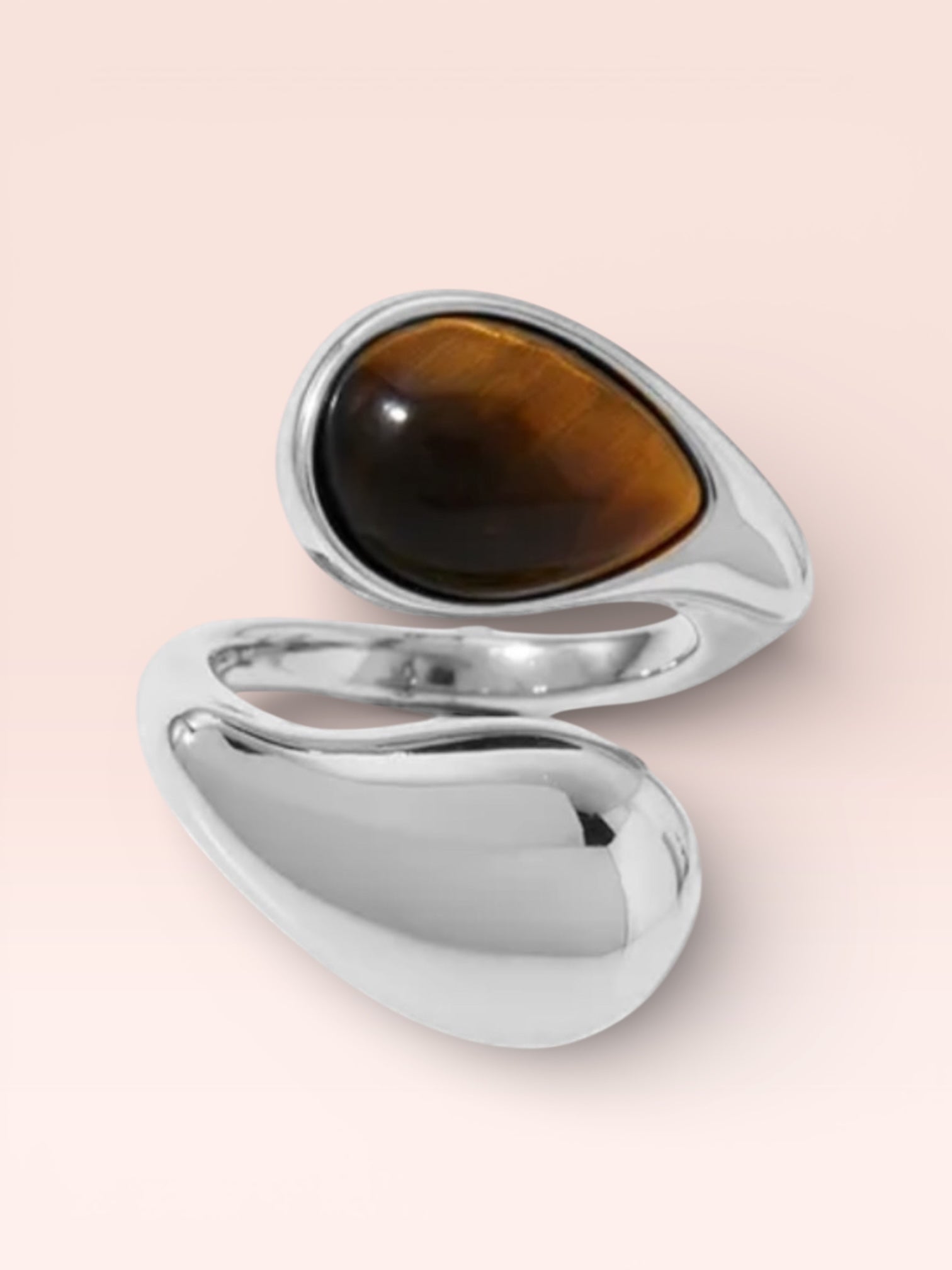 Luna Ring Stainless Steel Adjustable