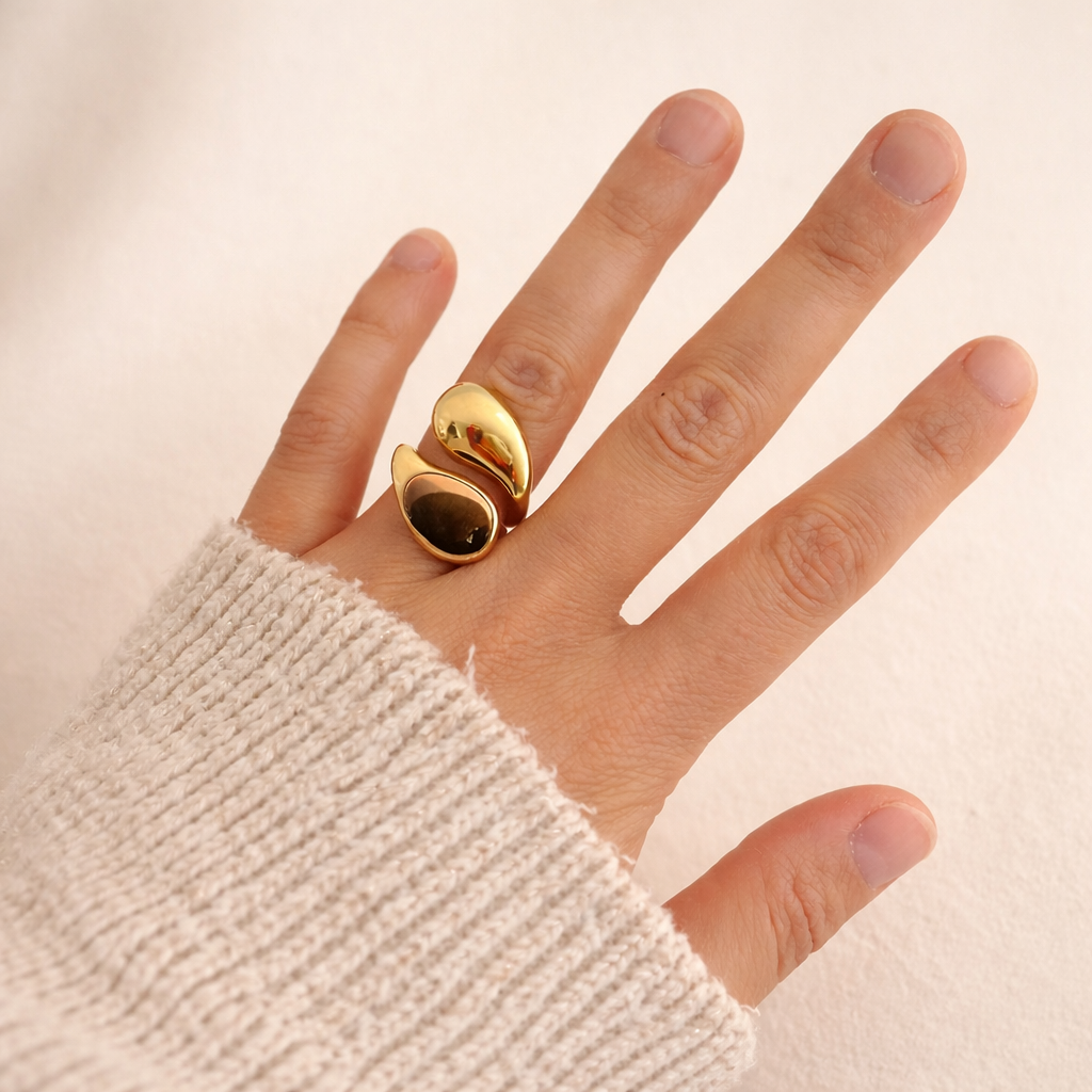 Luna Ring Stainless Steel Adjustable