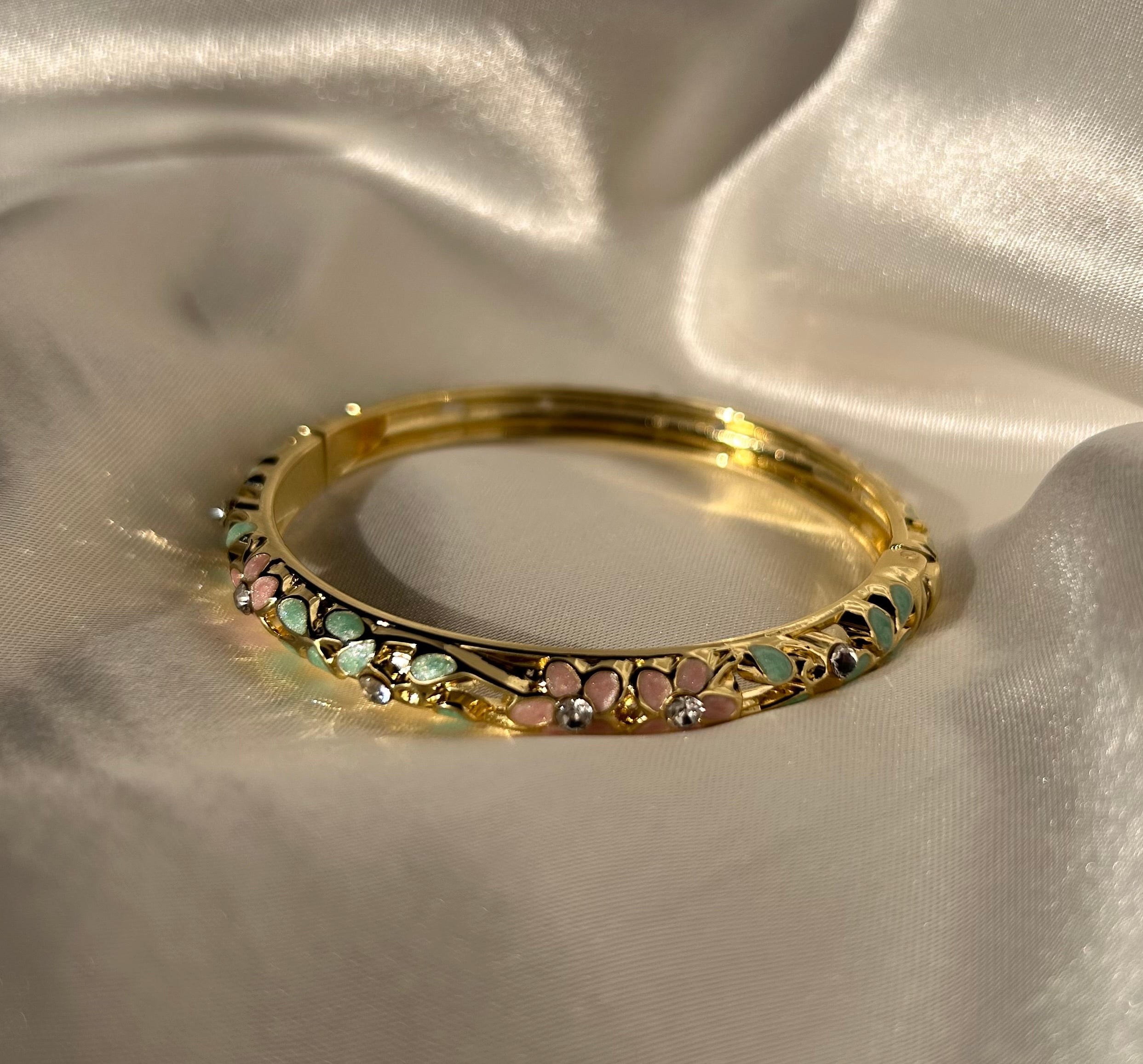 Mystic Lagoon 18k Gold Plated Turquoise Pink Gemstones