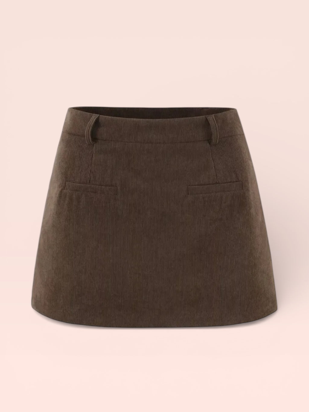 AUTUMN BROWN SKIRT MINI
