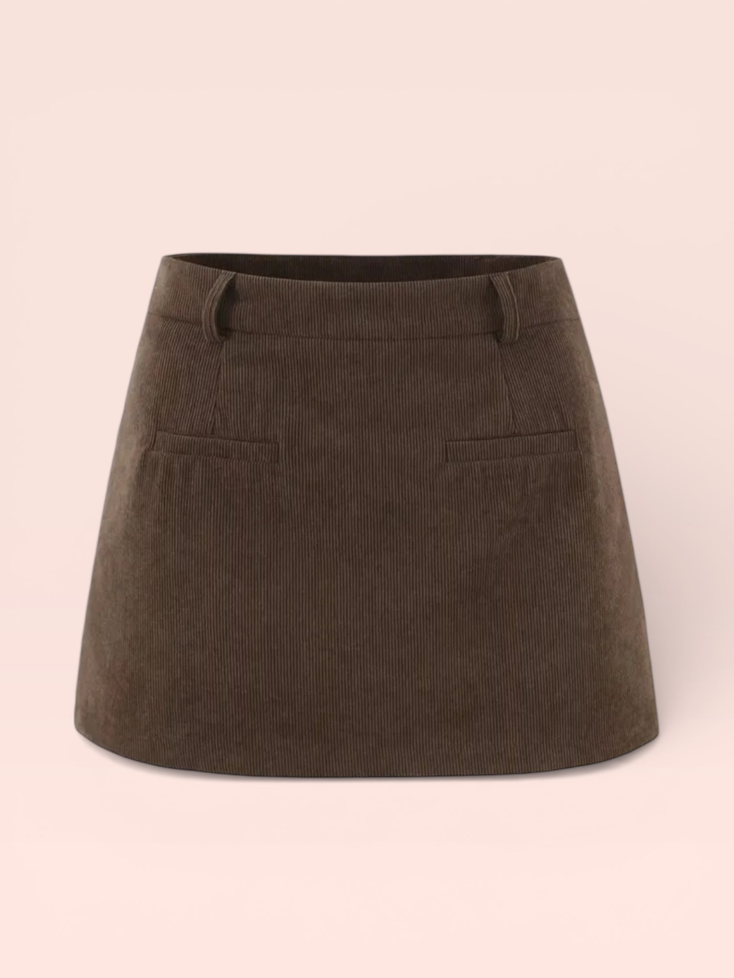 AUTUMN BROWN SKIRT MINI