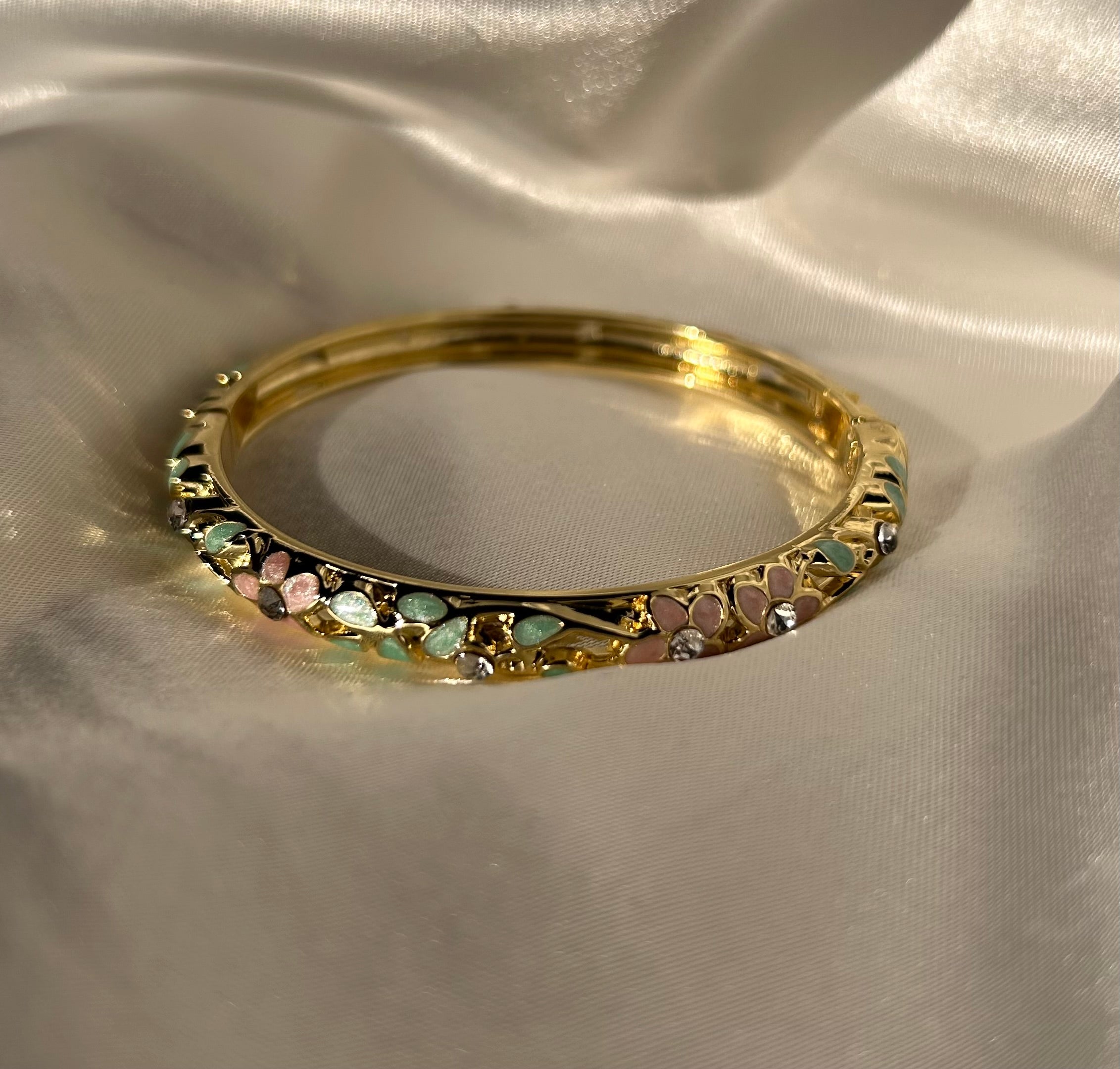 Mystic Lagoon 18k Gold Plated Turquoise Pink Gemstones